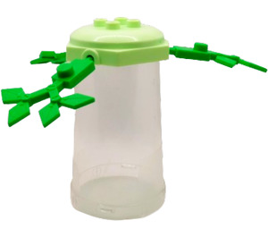 Duplo Light Green Cart Lid with 3 Leaves