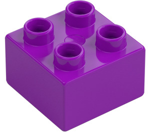 Duplo Vaalea purppura Palikka 2 x 2 (3437 / 89461)