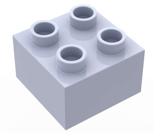 Duplo Světle fialová Kostka 2 x 2 (3437 / 89461)