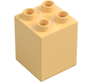 Duplo Hellgelb Stein 2 x 2 x 2 (31110)