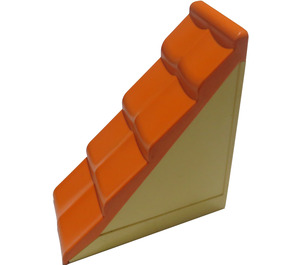 Duplo Light Yellow Pitched Roof 2 x 4 x 4 (31030 / 75727)