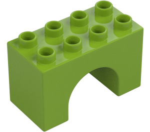 Duplo Lime Kaari Palikka 2 x 4 x 2 (11198)