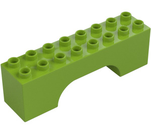 Duplo Lime Bue Kloss 2 x 8 x 2 (18652)