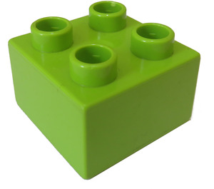 Duplo Lime Mattoncino 2 x 2 (3437 / 89461)