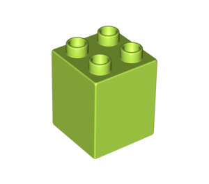 Duplo Lime Brick 2 x 2 x 2 (31110)