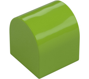 Duplo Lime Kloss 2 x 2 x 2 med Böjd topp (3664)