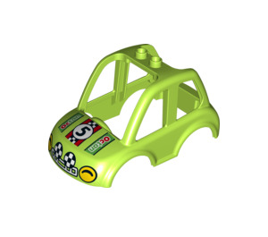 Duplo Lime Car Top with "5" (20356)