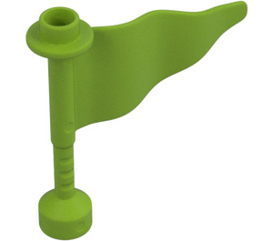 Duplo Lime Flag 4 x 1 x 3 with 5.0 Shaft (31925)