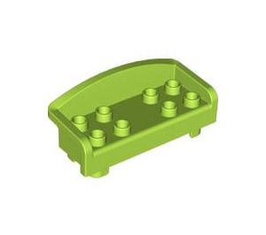 Duplo Lime Sofa 2 x 6 x 2 (6476)