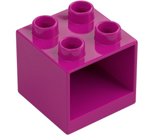 Duplo Magenta Drawer Cabinet 2 x 2 x 1.5 (4890)