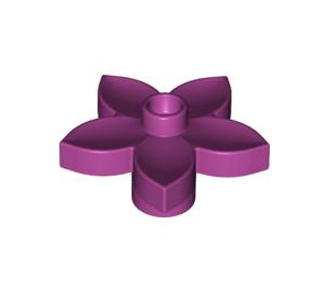 Duplo Magenta Blomst med 5 Angular Kronblader (6510 / 52639)