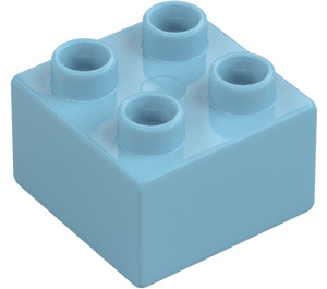 Duplo Azzurro medio Mattoncino 2 x 2 (3437 / 89461)