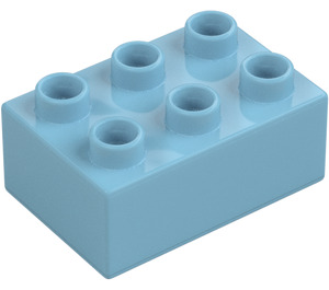 Duplo Asuurinsininen Palikka 2 x 3 (87084)