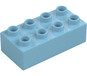 Duplo Medium Azure Brick 2 x 4 (3011 / 31459)