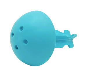 Duplo Medium Azure Canon Ball with 4 Holes in Top (54043)