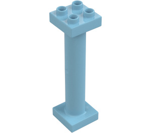 Duplo Medium Azure Column 2 x 2 x 6 (57888 / 98457)