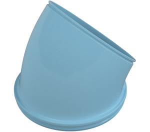 Duplo Medium Azure Curved Elbow Pipe (31195)