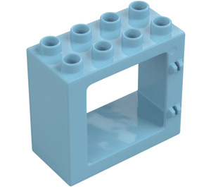 Duplo Średni Azure Drzwi Rama 2 x 4 x 3 z płaską obręczą (61649)