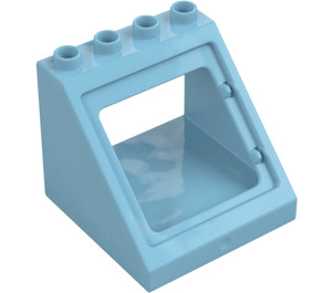 Duplo Medium Azure Karm 4 x 4 x 3 med Backe (27396)