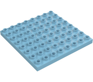 Duplo Medium Azure Plate 8 x 8 (51262 / 74965)