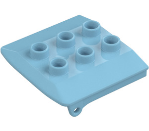 Duplo Medium azuurblauw Dak voor Cabin (4543 / 34558)