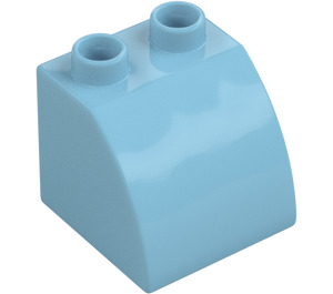 Duplo Azure Moyen Pente 45° 2 x 2 x 1.5 avec Incurvé Côté (11170)