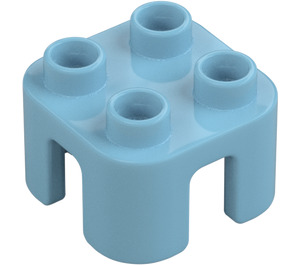 Duplo Medium azuurblauw Stool (65273)