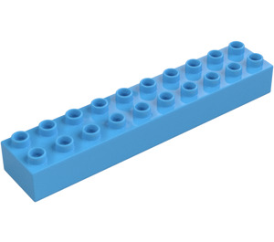 Duplo Medium blå Kloss 2 x 10 (2291)