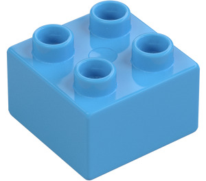 Duplo Středně modrá Kostka 2 x 2 (3437 / 89461)