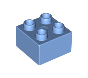 Duplo Medium Blue Brick 2 x 2 (3437 / 89461)