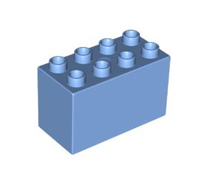 Duplo Mittelblau Stein 2 x 4 x 2 (31111)