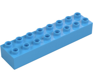 Duplo Medium Blue Brick 2 x 8 (4199)