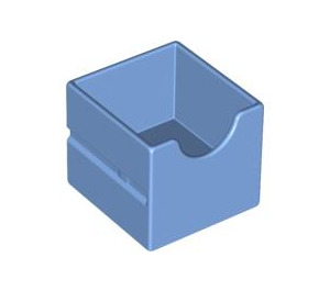 Duplo Medium Blue Drawer with Cut Out (6471)