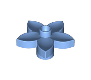 Duplo Mittelblau Blume mit 5 Angular Blütenblätter (6510 / 52639)
