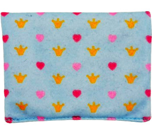 Duplo Medium Blue Mattress with Hearts and Crowns (52409)