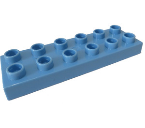 Duplo Mittelblau Platte 2 x 6 (98233)