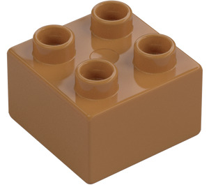 Duplo Carne medio scuro Mattoncino 2 x 2 (3437 / 89461)