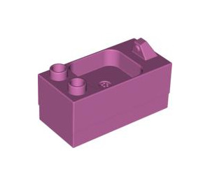 Duplo Średni ciemny róż Kitchen Sink 2 x 4 x 1.5 (6473)