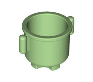 Duplo Verde medio Pot con Grip Maniglie (31042)