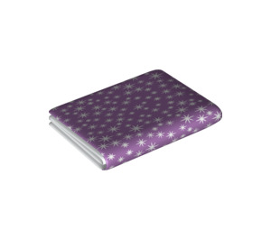 Duplo Medium Lavender Blanket (8 x 10cm) with White Stars (29988 / 75689)