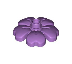 Duplo Medium Lavender Flower 3 x 3 x 1 (84195)