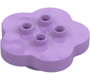 Duplo Mittlerer Lavendel Blume 4 x 4 (15515)