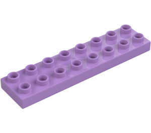 Duplo Mittlerer Lavendel Platte 2 x 8 (44524)