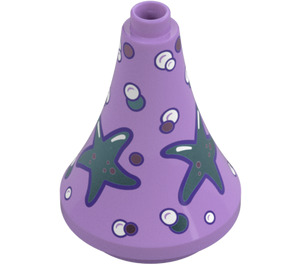 Duplo Medium Lavender Steeple Round 3 x 3 x 3 with Stars (16375)