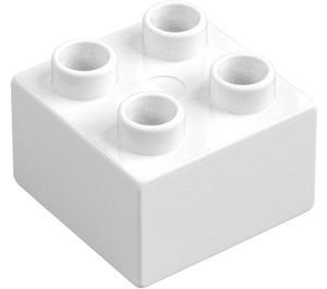 Duplo Keskitumma lime Palikka 2 x 2 (3437 / 89461)