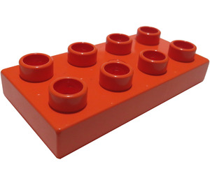 Duplo Średni pomarańczowy Płytka 2 x 4 (4538 / 40666)