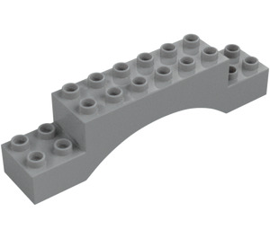 Duplo Medium Stengrå Båge Kloss 2 x 10 x 2 (51704)