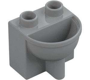 Duplo Střední kamenná šedá Bathroom Sink (4892 / 21990)