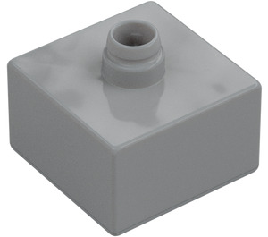 Duplo Medium Stone Gray Brick 2 x 2 with Pin (92011)