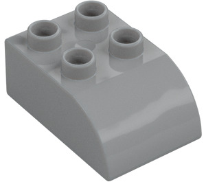 Duplo Medium Stone Gray Brick 2 x 3 with Curved Top (2302)